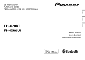 Pioneer FH-X500UI Owner's Manual