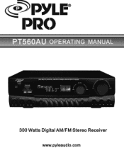 Pyle PT560AU PT560AU Manual 1