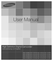 Samsung HMX-H205BN User Manual (user Manual) (ver.1.0) (English)