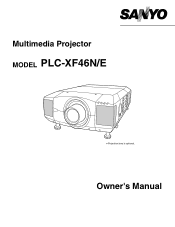 Sanyo PLC-XF46N User Manual