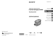 Sony DCR-HC32 Operating Guide