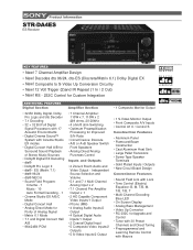 Sony STR-DA4ES Marketing Specifications