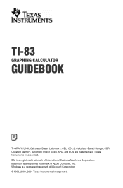 Texas Instruments 83CML/ILI/U Guidebook