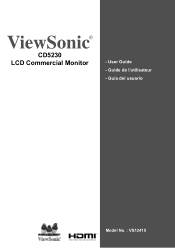 ViewSonic CD5230 CD5230 User Guide (English)
