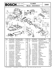 Bosch 3365 Parts Diagram