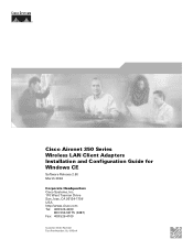 Cisco AIR-PCM352 Configuration Guide