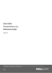 Dell PowerStore 1200T EMC PowerStore CLI Reference Guide