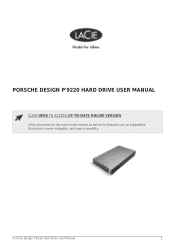 Lacie Porsche Design P’9220 User Manual