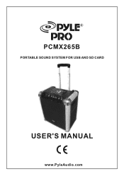Pyle PCMX265B PCMX265B Manual 1