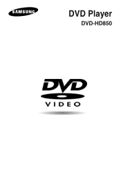 Samsung DVD-HD850 Instruction Manual
