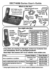 Uniden DECT4086 English Owners Manual