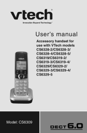 Vtech Accessory Handset for use with the CS6319  CS6329 or CS6328 User Manual (CS6309 User Manual)