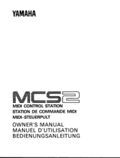 Yamaha MCS2 Owner's Manual (image)