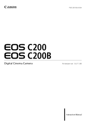 Canon EOS C200B EOS C200 EOS C200B Instruction Manual