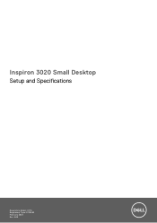 Dell Inspiron 3020 Small Desktop Setup and Specifications