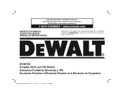 Dewalt DCW100K Instruction Manual