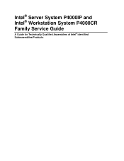 Intel P4000L Service Guide