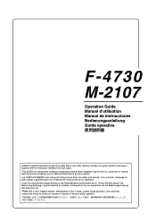 Kyocera KM-6230 F-4730/M-2107 Operation Guide