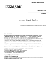 Lexmark 13P0150 Service Manual