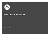 Motorola RAMBLER User Guide