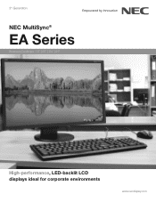 NEC EA273WMi-BK Specification Brochure