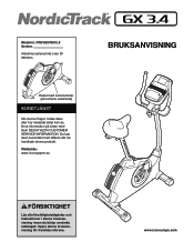 NordicTrack Gx 3.4 Bike Swedish Manual