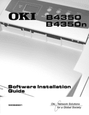 Oki B4350n Guide: Software Installation B4350, B4350n (American English)