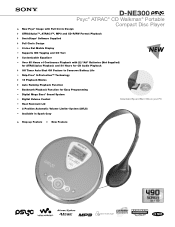 Sony D-NE300PS Marketing Specifications
