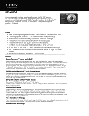 Sony DSC-W610 Marketing Specifications (Black model)