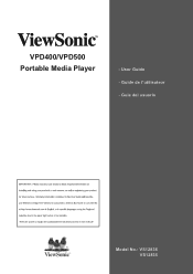 ViewSonic VPD400 User Manual