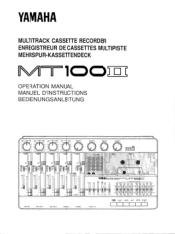 Yamaha MT100II Owner's Manual (image)