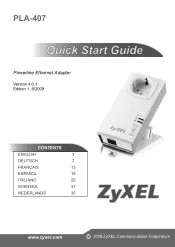 ZyXEL PLA-407 Quick Start Guide