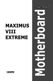 Asus MAXIMUS VIII EXTREME User Guide