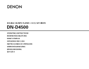 Denon DND4500 Operating Instructions