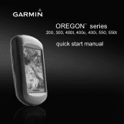 Garmin Oregon 200 Quick Reference Guide