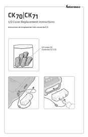 Intermec CK70 CK70, CK71 I/O Cover Replacement Instructions