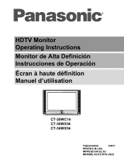Panasonic CT34WX54UJ 34' Color Tv