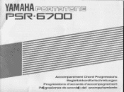 Yamaha PSR-6700 Accompanument Chord Progressions