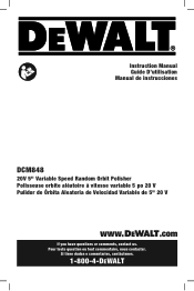 Dewalt DCM848B Instruction Manual
