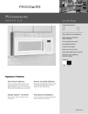 Frigidaire MWV150KB Product Specifications Sheet (English)