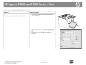HP LaserJet P1500 HP LaserJet P1000 and P1500 Series - Print on Preprinted Letterhead or Forms