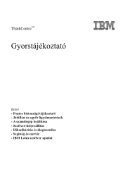 Lenovo ThinkCentre M51e (Hungarian) Quick reference guide