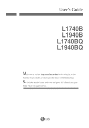 LG L1940B User Guide