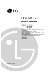 LG RU-60PZ61 Owners Manual