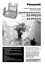 Panasonic KXFPG378 KXFPG378 User Guide