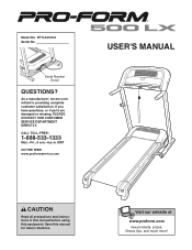 ProForm 500 Lx Treadmill English Manual