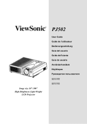 ViewSonic PJ502 User Manual