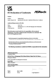 ASRock H610M-HDV/M.2 R2.0 UKCA Declaration of Conformity