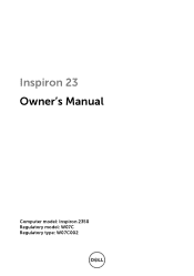 Dell Inspiron 23 All-in-One Owners Manual
