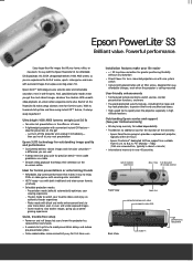 Epson PowerLite S3 Product Brochure